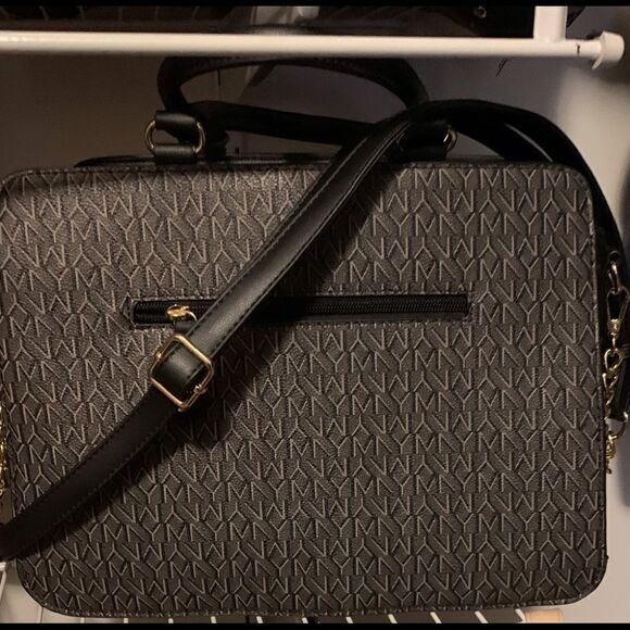 Marc NY Black with Pink and Red Flowers Bag - Picture 2 of 6